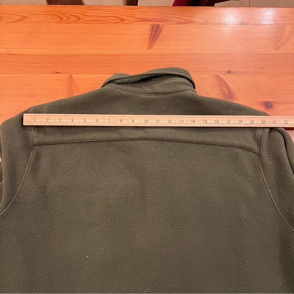L.L. Bean Vintage Men’s Button Up Fleece Overshirt Army Green XL Tall - Picture 15 of 15